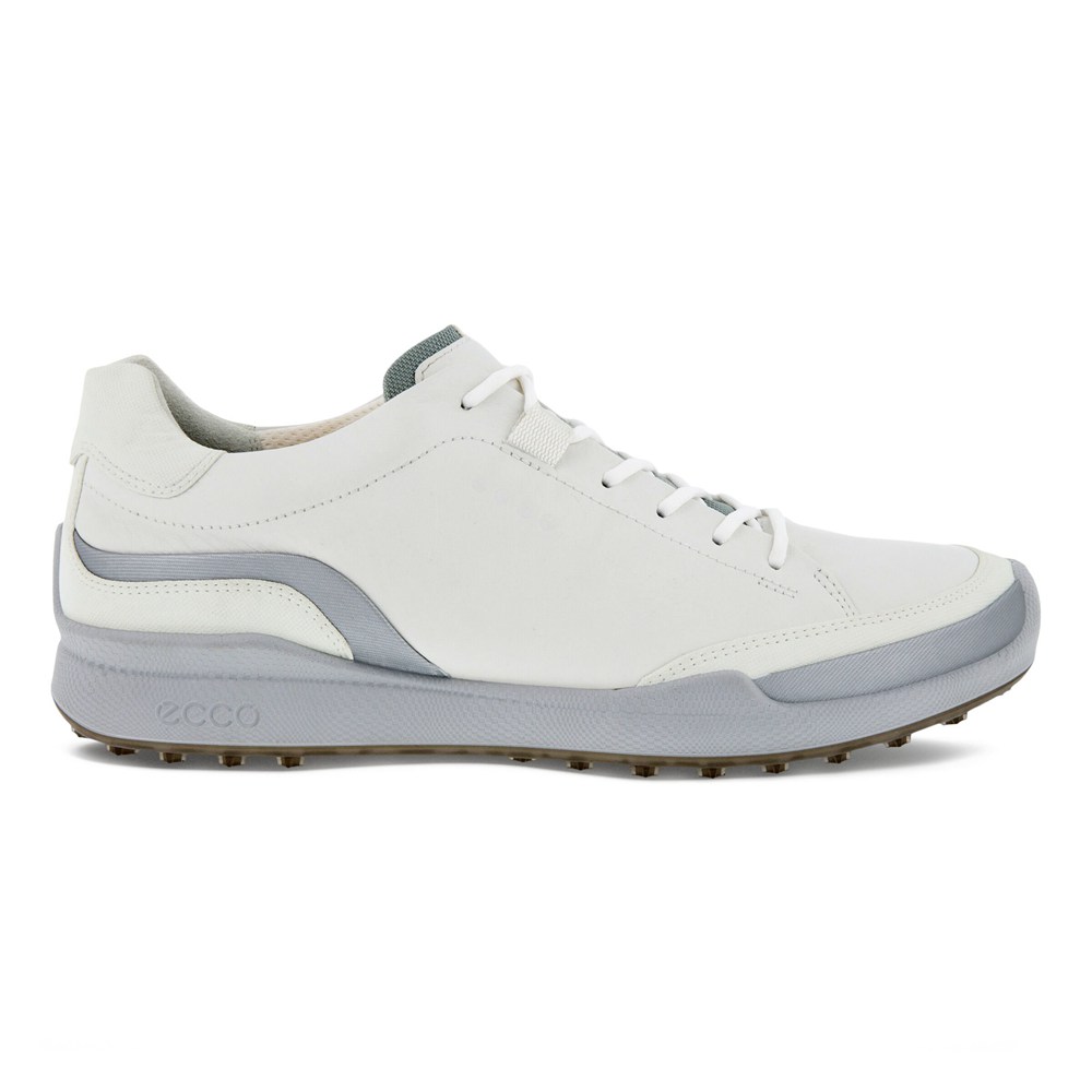 ECCO Mens Golf Shoes White - Biom Hybrid Laced - MZV-905413